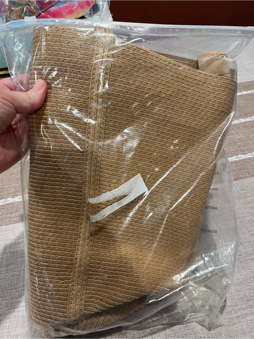 Everyday Natural Straw Tote Bag - Beige Shoulder Tote - Picture 2 of 8